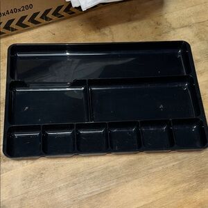 Black drawer organizer